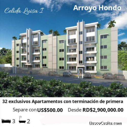 Apartamentos exclusivos en venta en Arroyo Hondo 