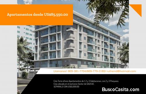 Apartamentos en Venta en Gazcue Santo Domingo. D.N