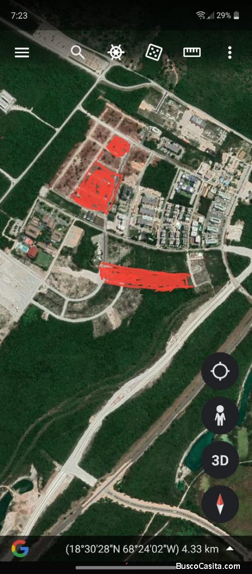 VENDO EN CAP CANA  IMPRESIONANTES LOTES DESDE 700 METROS EN ADELANTE.