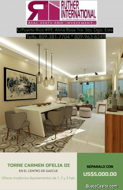 Apartamentos en Venta en Gazcue Santo Domingo. D.N