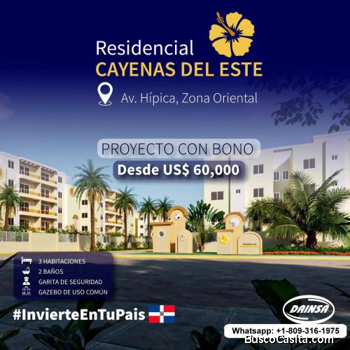 Apto+Cayenas Del Este En oferta en+Autopista San Isidro