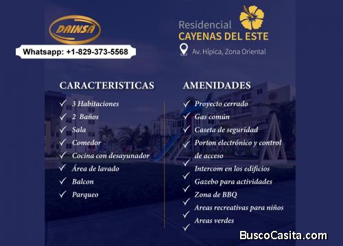 Residencial Las Cayenas Del Este 809-316-1975 