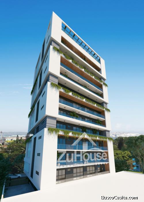 Apartamentos con cocina equipada en torre en planos en Santiago ZA05C
