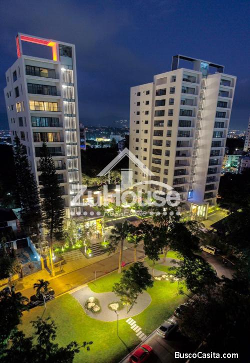 Apartamentos en construcción en Moderna Torre en Thomen, Santiago WPA13 C