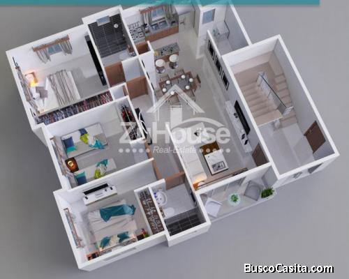 Apartamentos en venta en planos en carretera Santiago-Licey WPA32 C