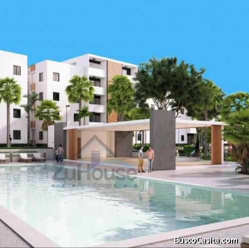 Apartamento en planos en Res. Cerrado con piscina en Av. Hispanoamericana WPA107 A1