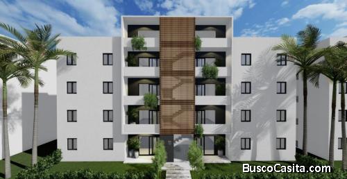 Apartamento en planos en Res. Cerrado con piscina en Av. Hispanoamericana WPA107 A3