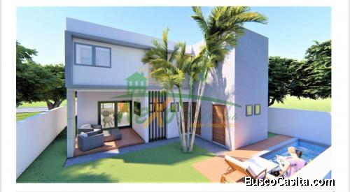 Casa Moderna Proyecto Cerrado En Gurabo Santiago (eac-255)