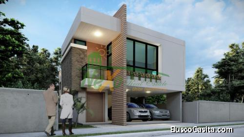 Venta Casa de Diseño Moderno Próx Dorado 2 Santiago (Eac-256)