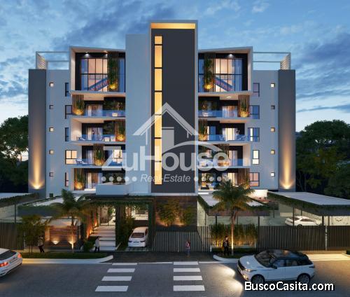 Apartamento 4to Nivel con azotea con piscina en Santiago WPA113 C