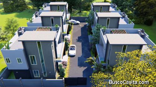 Proyecto de 6 casas minimalistas 2 niveles