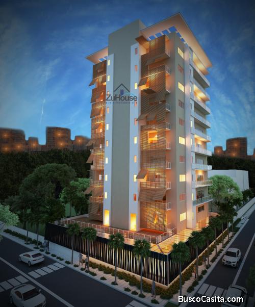 Torre de apartamentos en urbanización de prestigio en Santiago ZA53