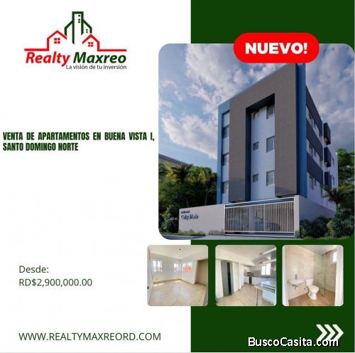 Nuevos apart. en Buena Vista I, Santo Domingo Norte