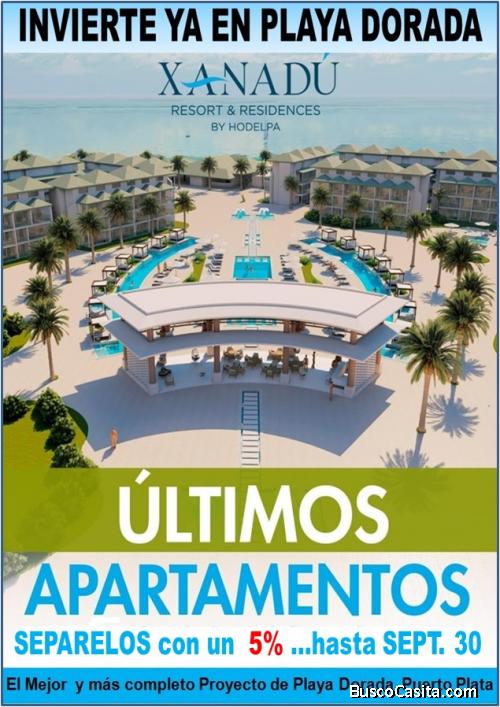  OFERTA..SEPARA YA TU APTO EN PLAYA DORADA, CON UN 5%, EN PROYECTO XANADU