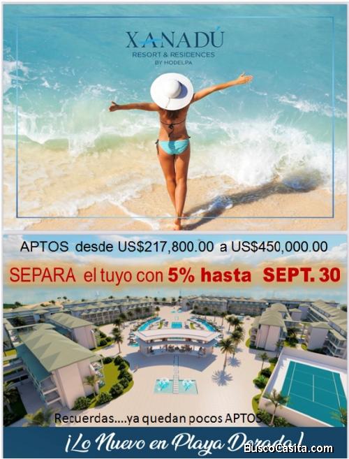 ATENCION INVERSIONISTAS DE PLAYA DORADA, Ahora puedes SEPARAR TU APTO CON UN 5%