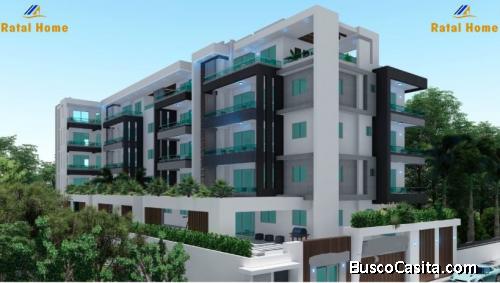 Proyecto de apartamentos en construcción en Villa Aura