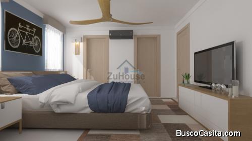 Apartamentos en venta en planos en proyecto con piscina en el Dorado WPA08 B