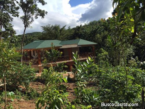 FINCA DE 87 TAREAS CON UNA VILLA DE VENTA EN MONTE PLATA