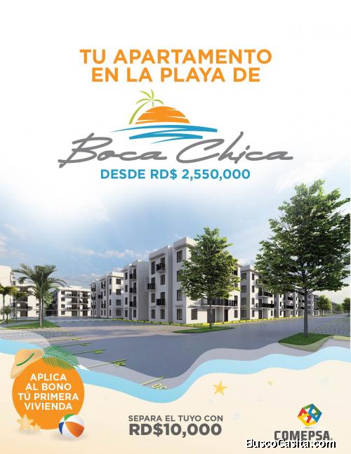 Tu apartamento en la Playa BOCA RESIDENCE carretera Jubey - Boca Chica 