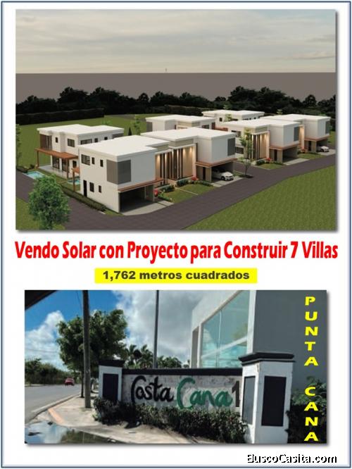 Vendo Solar con Proyecto Aprobado para Construir  7 Villas 2Niveles