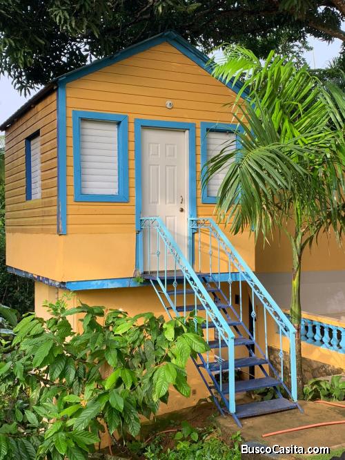 Finca 60 TAREAS con Casa + CABAÑAS y bordeada de un río en EL DEAN Monte Plata