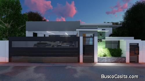 Venta De Casa En Residencial Cerrado En 27 De Febrero