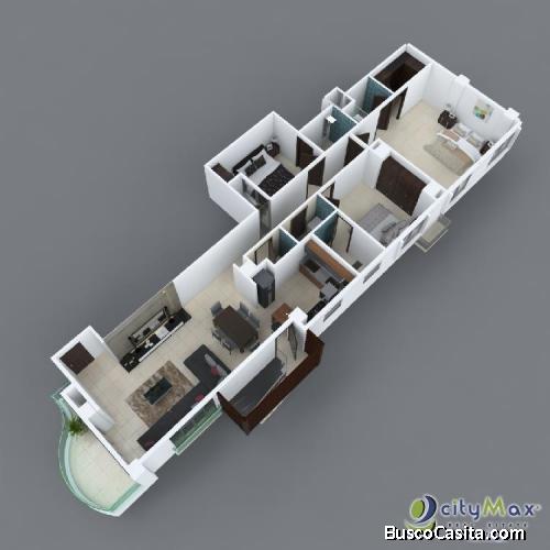 Apartamento De Venta En Plano  En Los Cerros De Gurabo.