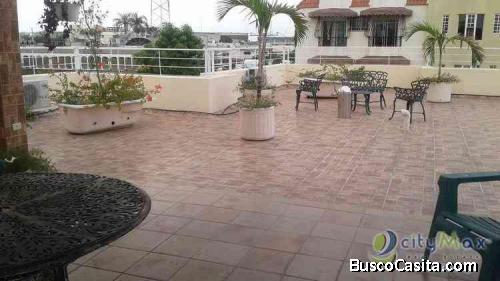 Apartamento Amueblado En Renta En Ensanche Miraflores