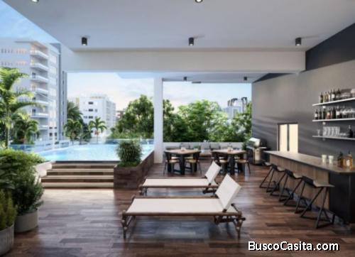 Apartamento En Venta Con Piscina Y Piso 10 En  Naco
