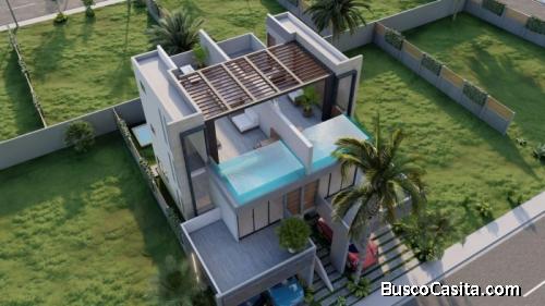Casa En Venta Tipo Tonwhouse En Bávaro ; Idi: 127267
