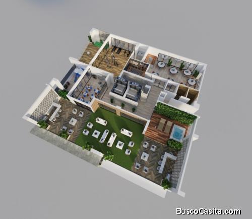 Vendo Apartamento En Serralles ; Idi: 125090
