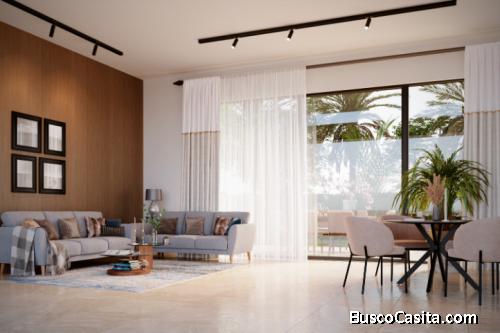 Cana Hills Residences Exclusivo proyecto de Villa y  townhouse de 2 niveles   1 Baño  en Punta Cana 
