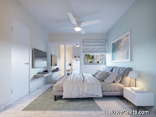 COMPRAR APARTAMENTOS PARA AIRBNB EN REPUBLICA DOMINICANA PUNTA CANA  1 Baño 1 y 2 parkings  en 4to P