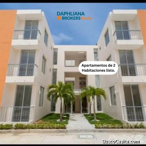 Venta de Proyecto de Inmueble listo para la entrega 2  piezas para vivir o invertir en VERóN Bávaro 