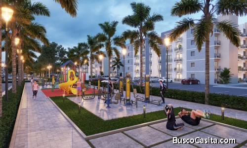  INVERSION EN Piso 1 Dorm   1, 2 parkings en PUNTA CANA | JARDINES 3 957