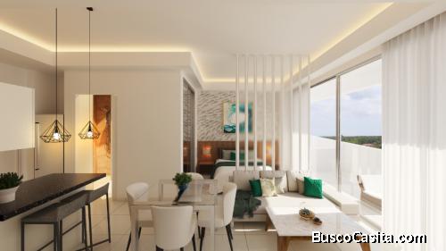 EN PLANO ApartamentoS  1, 2 Baños 1 estacionamiento  en 4to Nivel  en PUNTA CANA BAVARO | CANA ROCK 