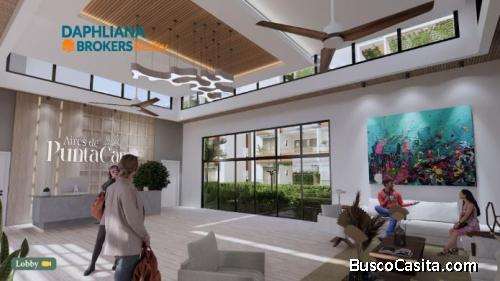 VENTA DE Piso 1 Pieza  1 y 2 Baños  en PUNTA CANA 240