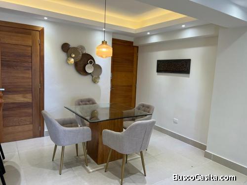 Alquilo apartamento amueblado en Piantini de 2 hab