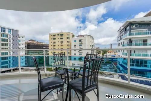 Alquilo apartamento amueblado en Evaristo Morales, 2 hab