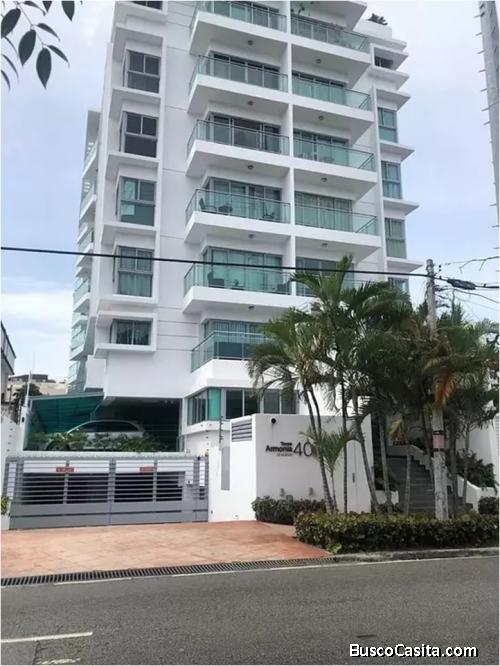 VENDO APTO CON VISTA AL MAR, 1 HAB, PISO 7 EN TORRE ARMONIA, GAZCUE, AV. BOLIVAR
