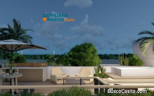 VENTA DE 1 y 2 Dormitorios  Habitaciones  1 y 2 Baños   en Segundo Piso EN CAP CANA REPUBLICA DOMIN