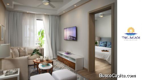 THE BEACH EN VENTA PROYECTO 2 Habs  1 o 2 Baños   EN BAVARO 21