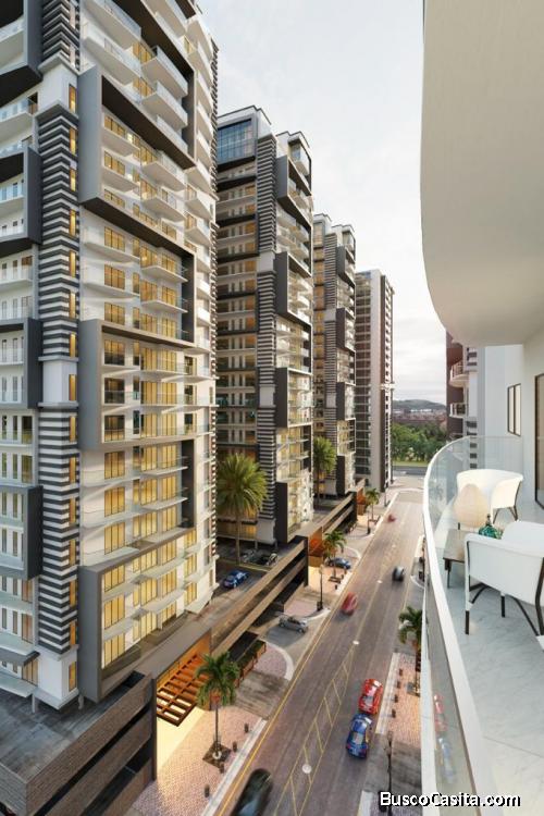 Proyecto mixto de apartamentos de 1 Pieza  1 Baño 2 parqueos  en 2do Piso  EN La Ave Autopista San I