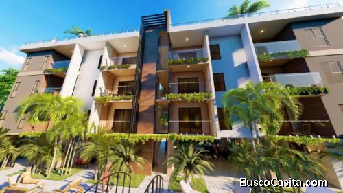 Nuevo Condominio de bienes raíces  2 Baños  en Primer Nivel  PUNTA CANA 318