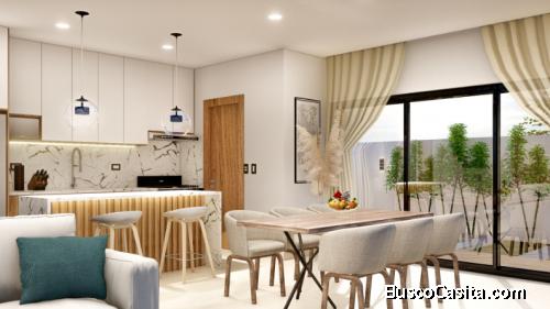 Condominio Casa estilo Townhouse  1 y 2 Parqueos   Próximo a  la playa en White Sand Punta Cana  Rep
