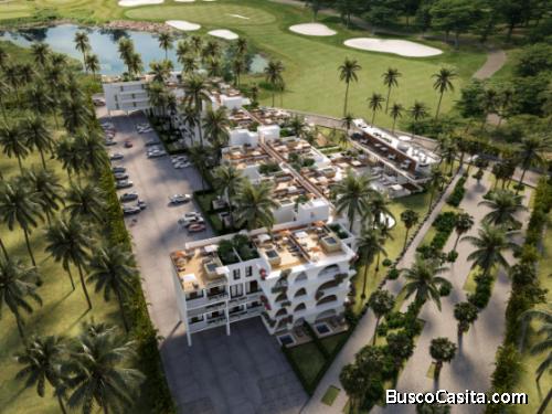 ARKO Golf & Residences Compro HERMOSOS Aptos totalmente amueblados 1 y 2 recámaras frente al campo d