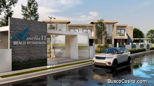 Amelia II Beach Residences Villas  1, 2 Parqueos   Próximo a  la playa en White Sands Punta Cana  79