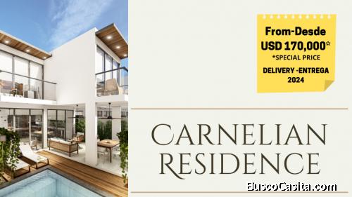 CARNELIAN RESIDENCES PUNTA CANA BAVARO BUSCO OPORTUNIDAD DE INVERSION 3 Dorms  1 Bath 1 parking 385