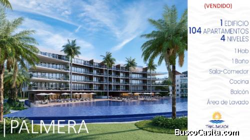 THE BEACH DEPARTAMENTOS 1 Dorm  1 Bath 1 estacionamiento  750