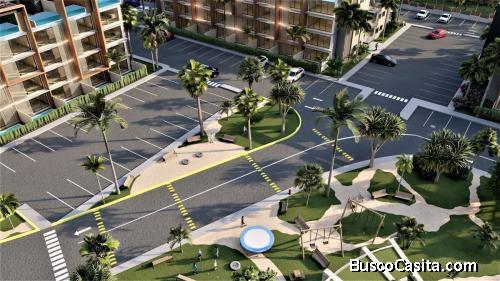 VENTA REPUBLICA DOMINICANA CONDO 1 Dormitorio  1 Bath 1, 2 parqueos  en 3er Piso  182